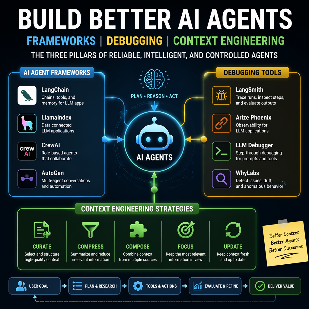 AI agent frameworks overview with tools and workflows