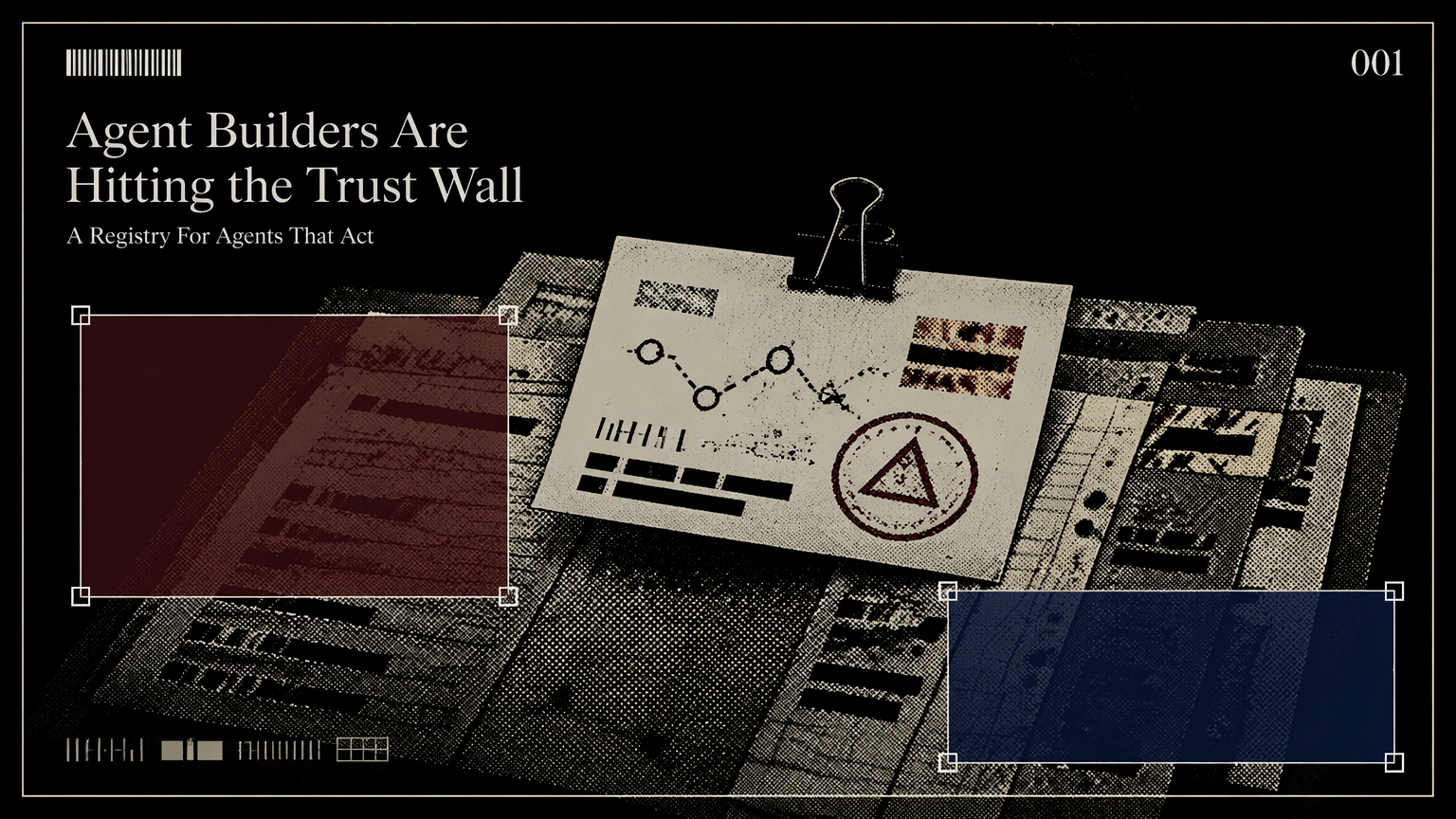 Marked evidence packet representing enterprise AI agent trust controls