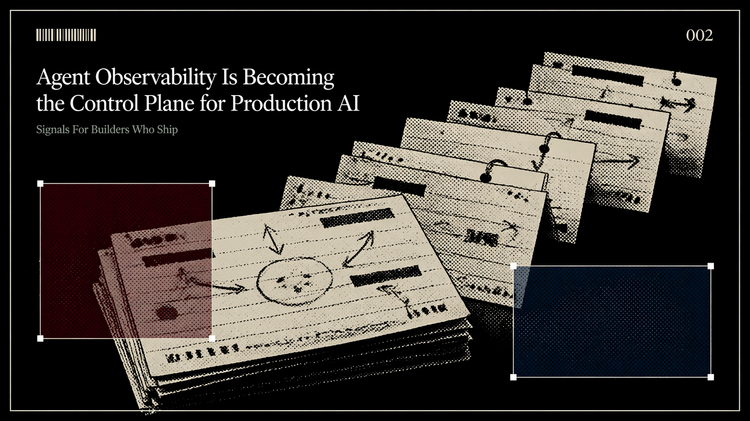Index cards mapping agent decisions to telemetry fields