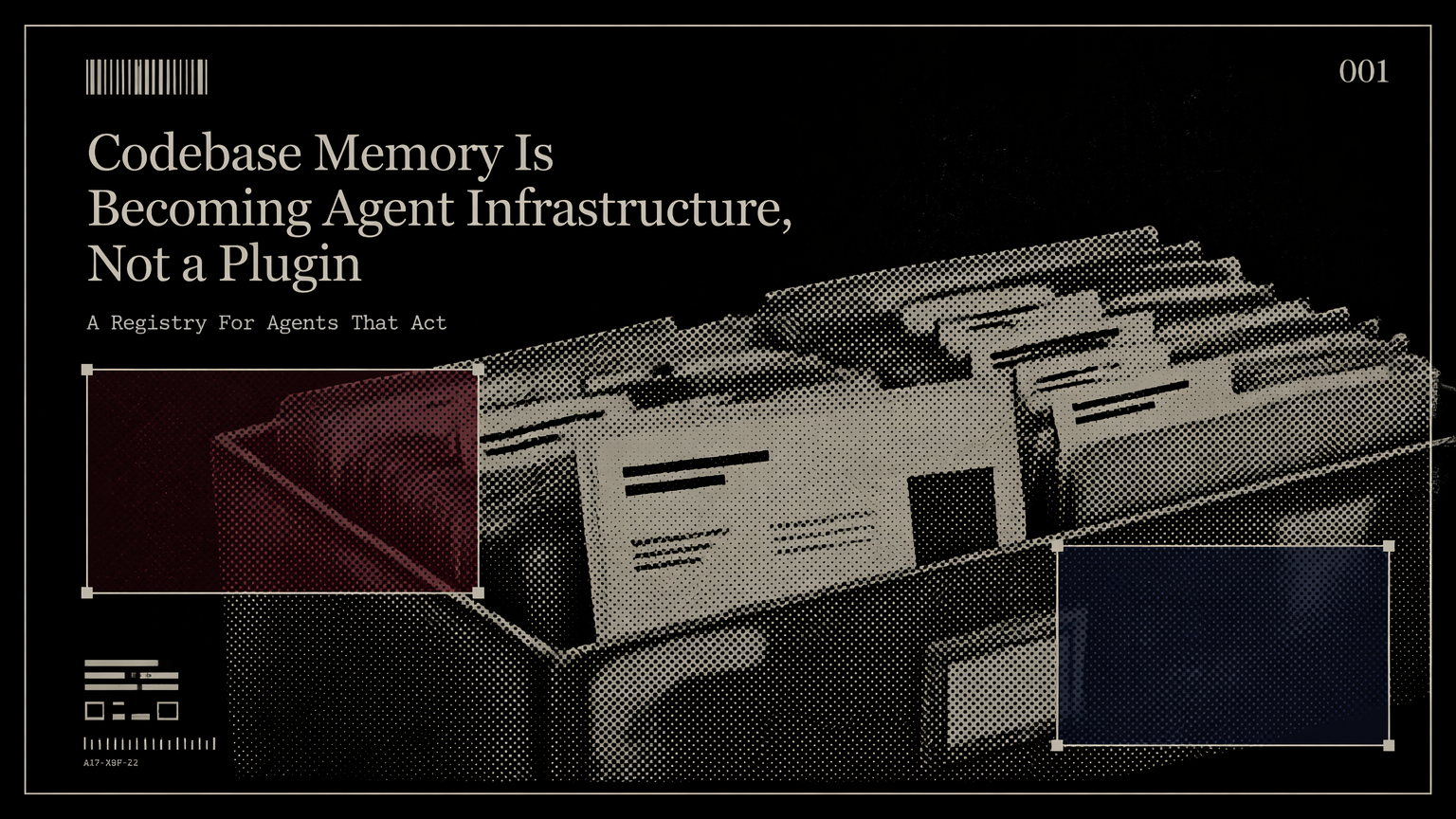 An indexed archive box representing portable codebase memory for AI agents