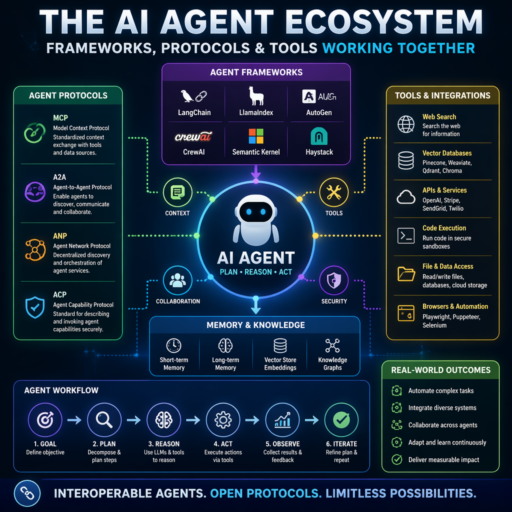 AI agent frameworks and tools overview