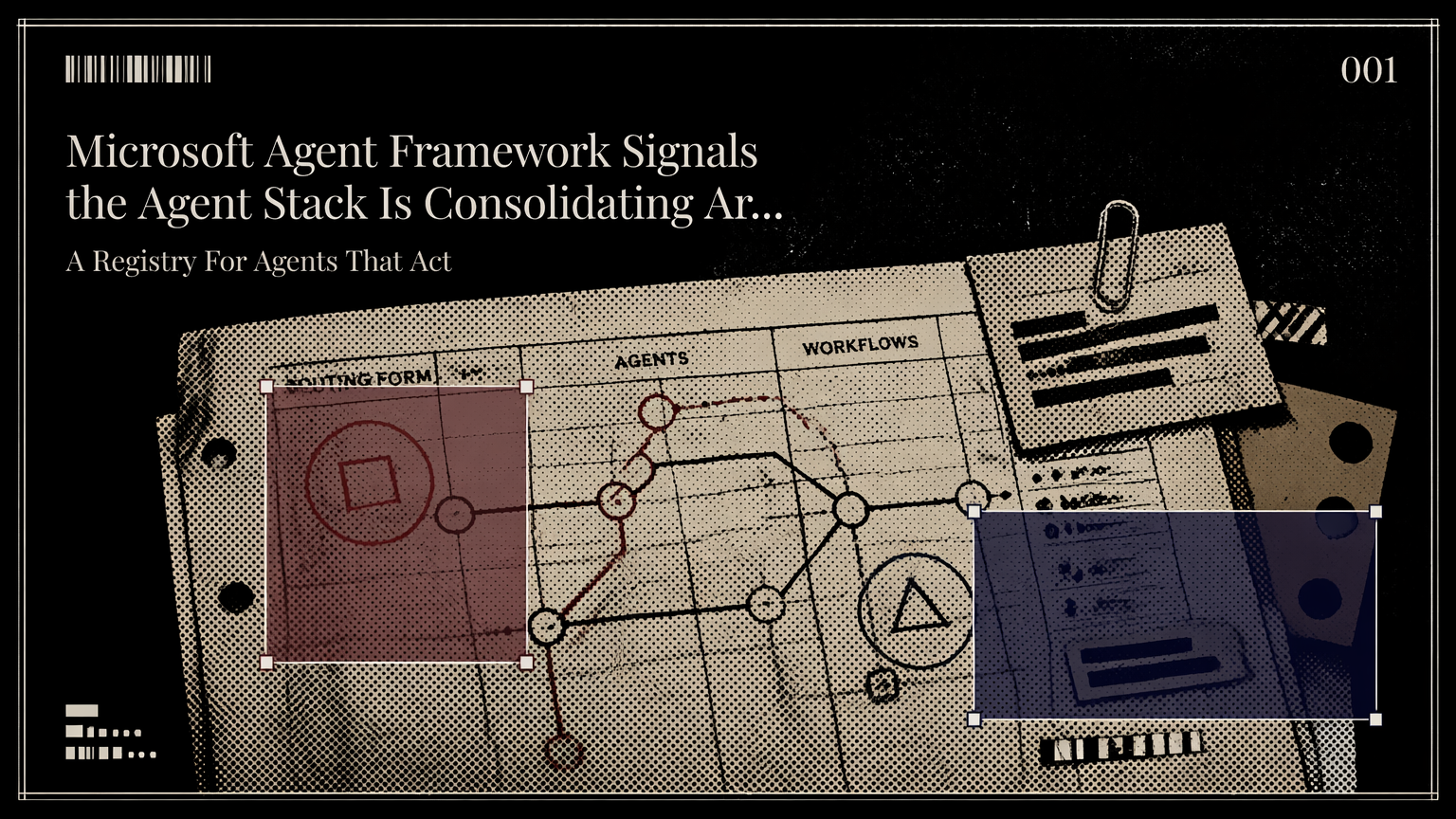 Annotated routing form showing agent and workflow paths as production control seams