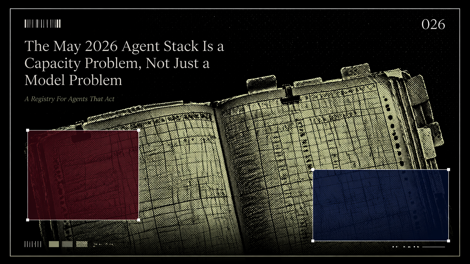 Marked electrical capacity ledger representing AI agent infrastructure constraints